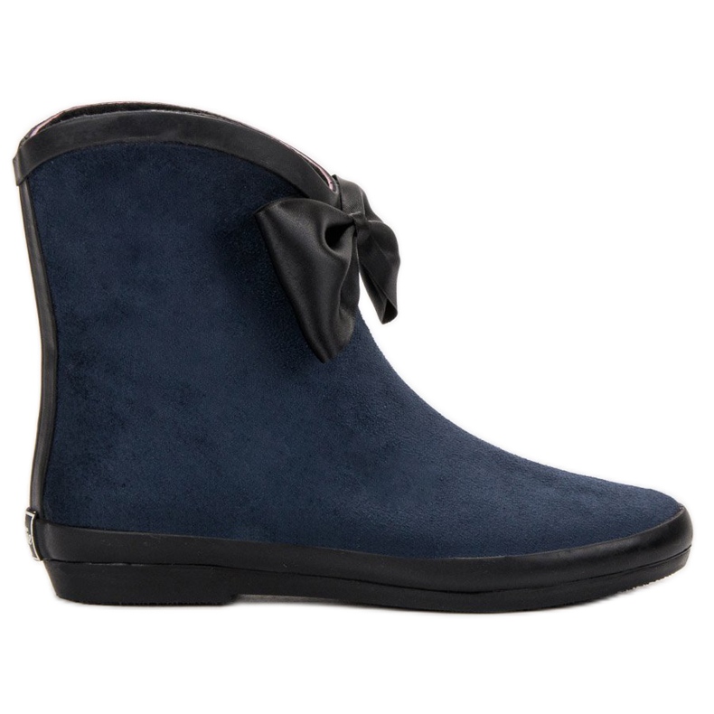 Kylie Velúr Wellies íjjal sötétkék