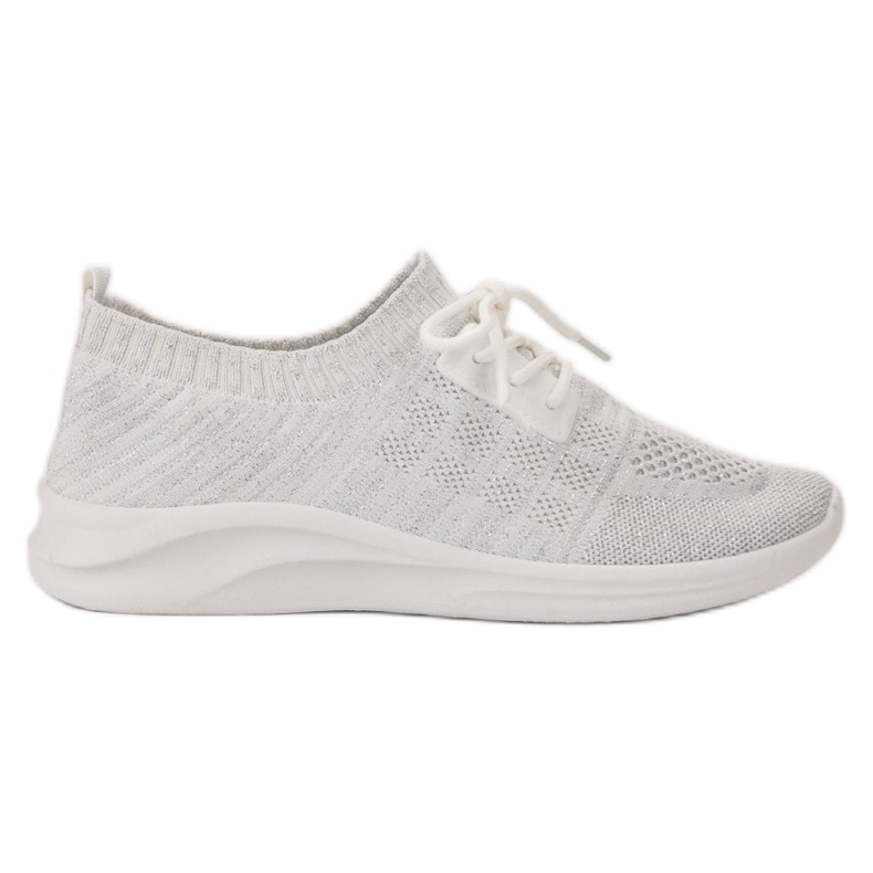 Ideal Shoes Textil sportcipő fehér