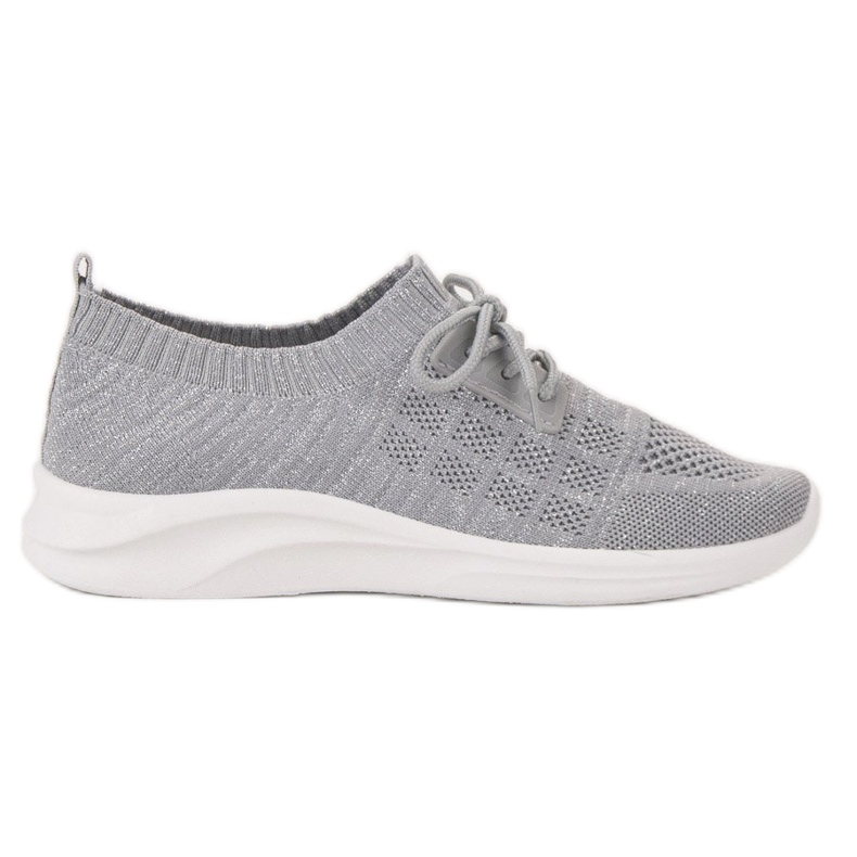 Ideal Shoes Textil sportcipő szürke