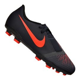 Nike Jr Phantom Vnm Academy Fg Jr AO0362-440 futballcipő fekete fekete