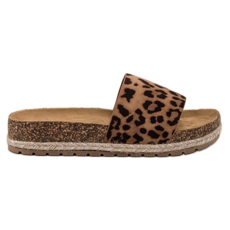 Bestelle Klasszikus velúr papucs barna