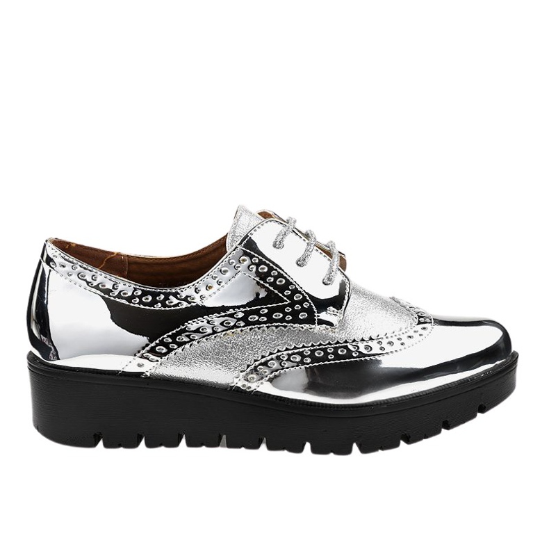 Ezüst fűzős cipő TL-60 szürke Ezüst fűzős cipő TL-60 szürke