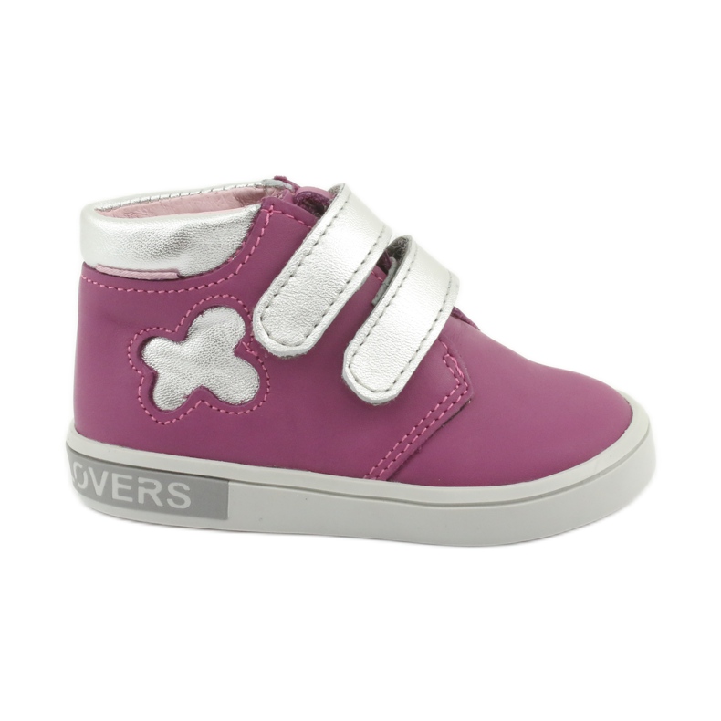 Mazurek tépőzáras bokacsizma rózsaszín szürke