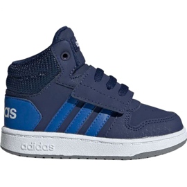 Adidas Hoops Mid 2.0 EE6714 gyermekcipő sötétkék Adidas Hoops Mid 2.0 EE6714 gyermekcipő sötétkék