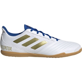 Adidas Predator Sala 19.4 In M EG2827 futballcipő szürke fehér