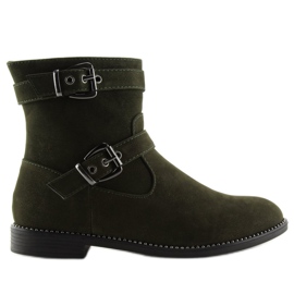 Zöld lapos csizma MB188-266 Zöld