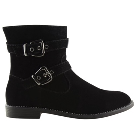 Fekete lapos csizma MB188-266 Fekete Fekete lapos csizma MB188-266 Fekete