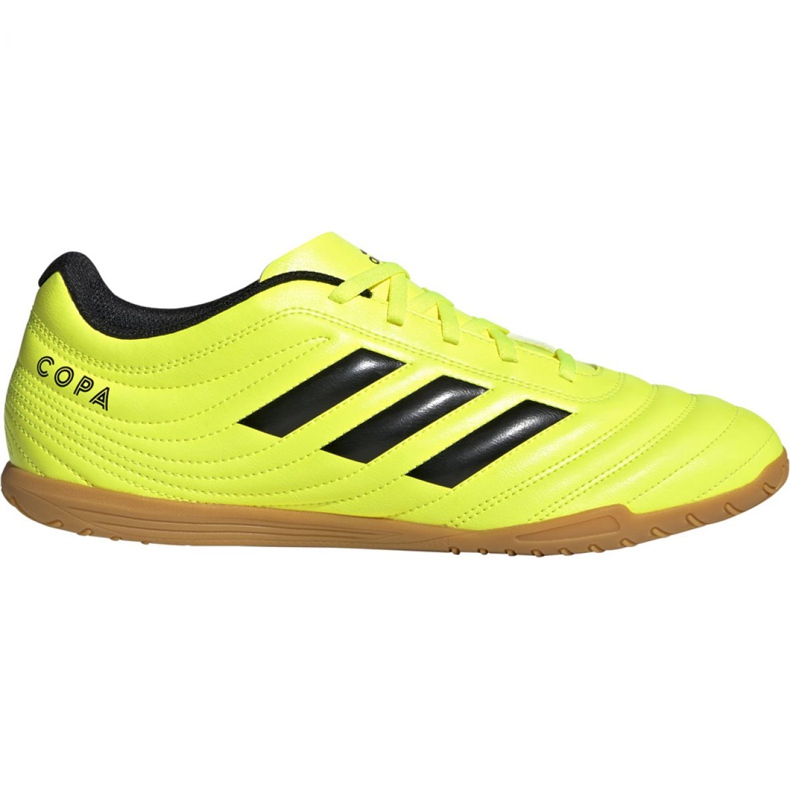 Adidas Copa 19.4 In M F35487 futballcipő fekete sárga