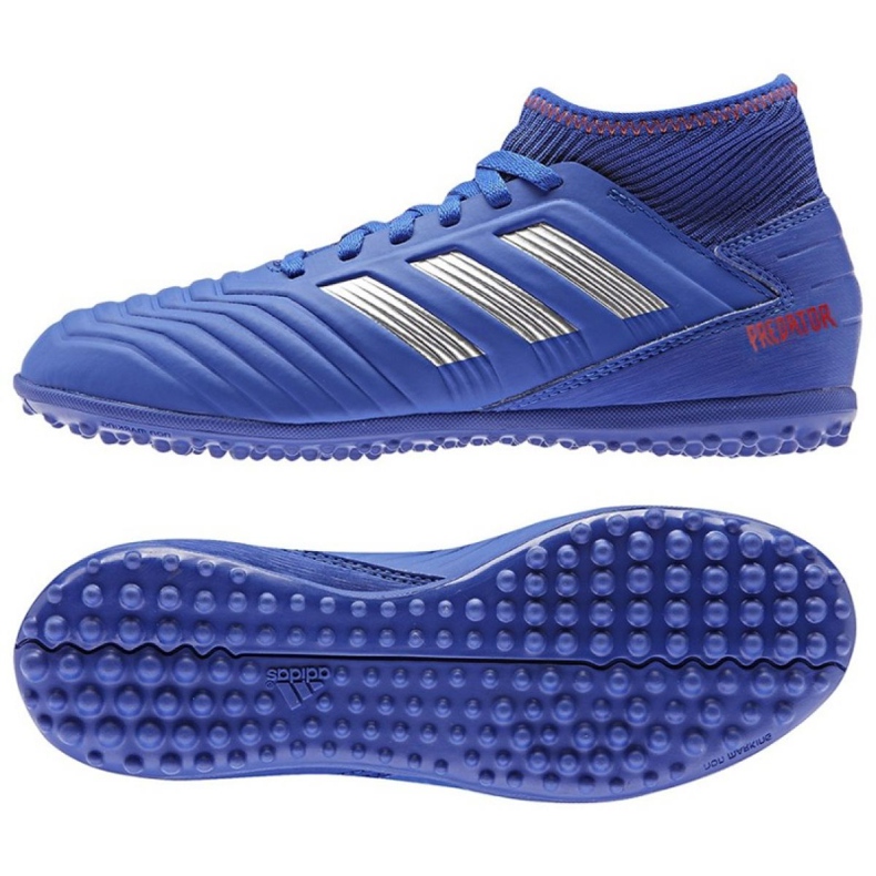 Adidas Predator 19.3 Tf Jr CM8546 kék cipő