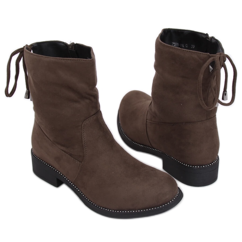 Zöld női csizma khaki színben 7378-PA Green Zöld női csizma khaki színben 7378-PA Green