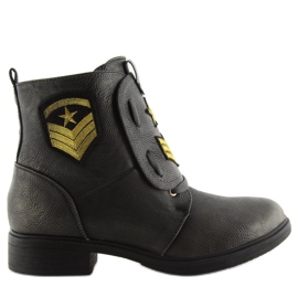 Munkáscsizma szürke H-4 Szürke foltokkal