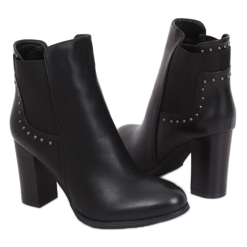 Klasszikus magassarkú fekete 88097 Fekete