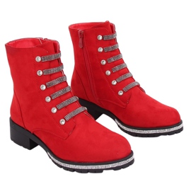 Katonai piros csizma CH1818-2 Piros