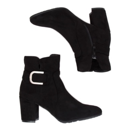 Fekete YL53 Fekete magas sarkú csizma