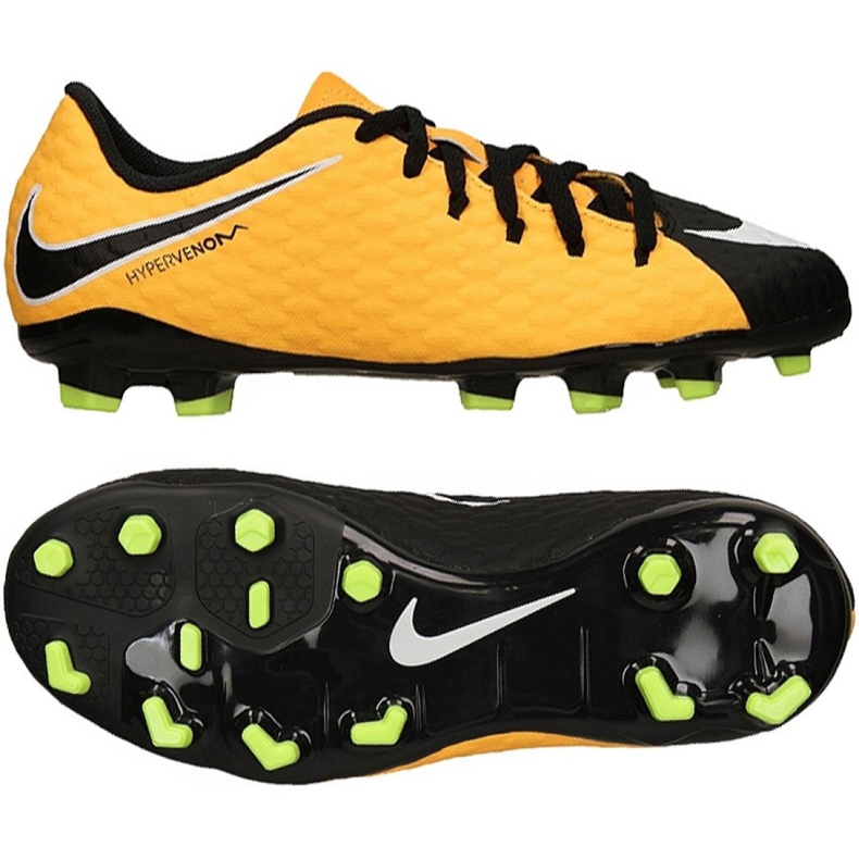 Nike Hypervenom Phelon Iii Fg Jr 852595 801 sárga cipő