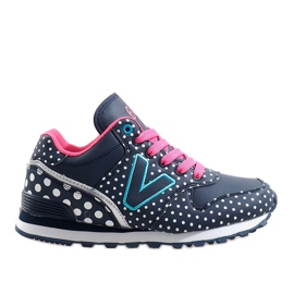 Navy blue sportcipő B1573-3 sötétkék szürke