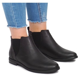 Fekete csizma radírral 951-PA Fekete csizma radírral 951-PA