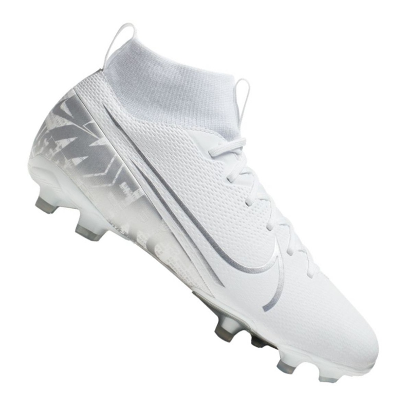 Nike Superfly 7 Academy Mg Jr AT8120-100 futballcipő fehér fehér Nike Superfly 7 Academy Mg Jr AT8120-100 futballcipő fehér fehér
