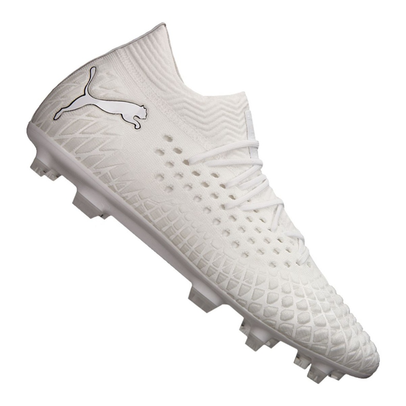 Puma Future 4.1 Custom Fg / Ag M 106106 01 futballcipő fehér fehér Puma Future 4.1 Custom Fg / Ag M 106106 01 futballcipő fehér fehér