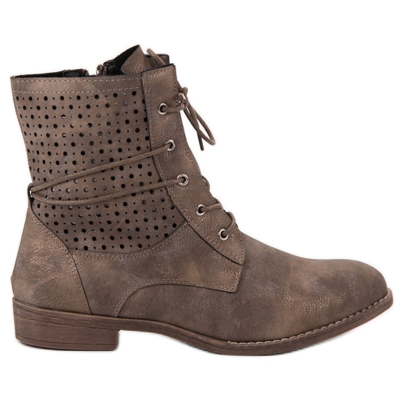 Groto Gogo Divatos kötött csizma zöld Groto Gogo Divatos kötött csizma zöld