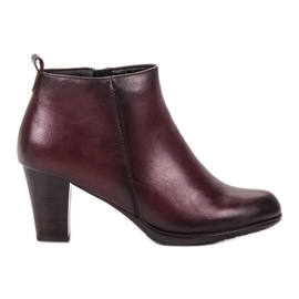 Vinceza Alacsony sarkú csizma piros