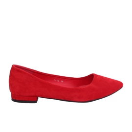 Balerinák mandula lábujjakkal piros RC-76 Red