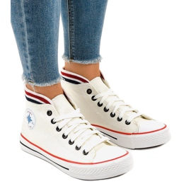 Klasszikus fehér fűzős cipők W01