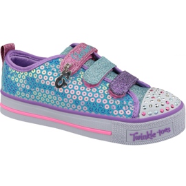 Skechers Twinkle Lite Jr 20062L-TQMT kék cipő sokszínű