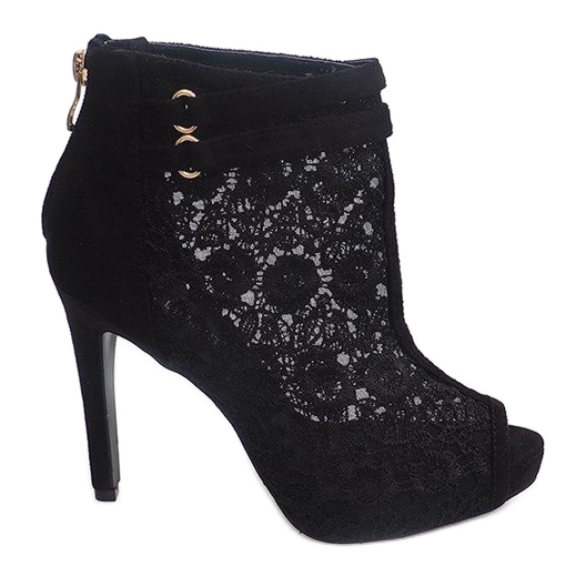 Szandál magas sarkú 8709 fekete