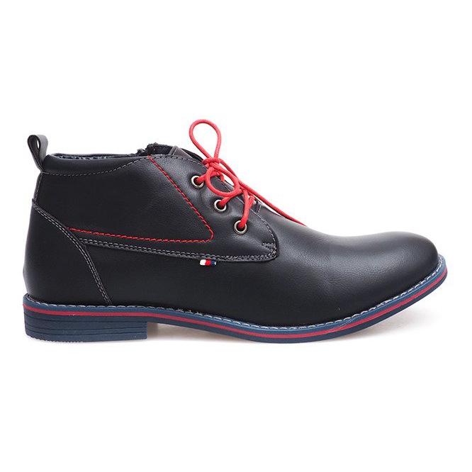 Magas, meleg csizma 86105 Navy Blue sötétkék