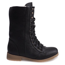 Meleg csizma Jodhpur Fur 1053 Black fekete