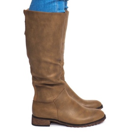 Magas meleg meleg csizma BL2830 Khaki zöld