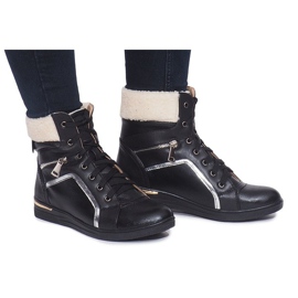 Meleg cipők RY93022-1 Fekete Meleg cipők RY93022-1 Fekete