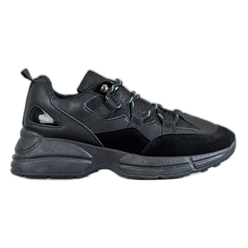 Muto Sportcipő csillogással fekete