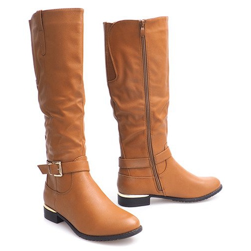 Meleg csizma 14023 Camel barna