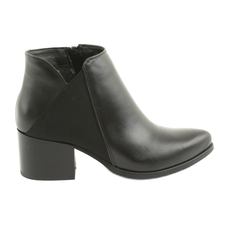 Bőr magas sarkú csizma Gamis 3815 fekete