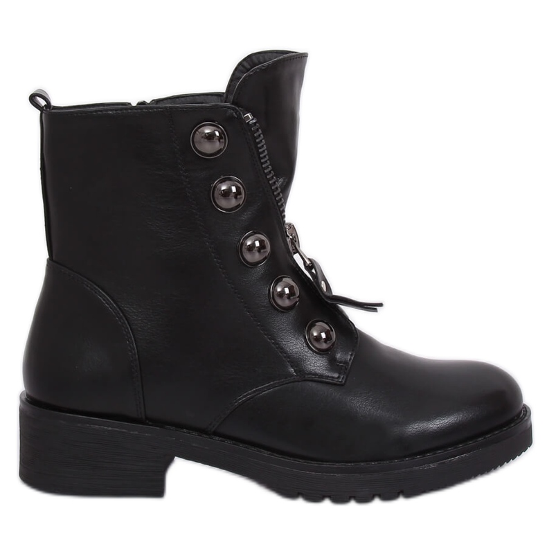 Katonai csizma fekete LJ002 Fekete