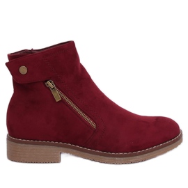 Maroon 8B908 Boros Jodhpur csizma piros