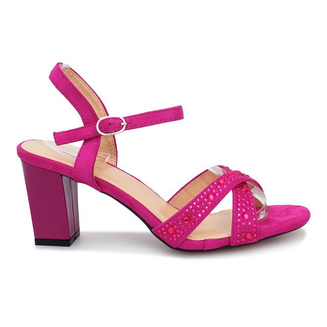 Lila magas sarkú szandál az Alientótól ibolya