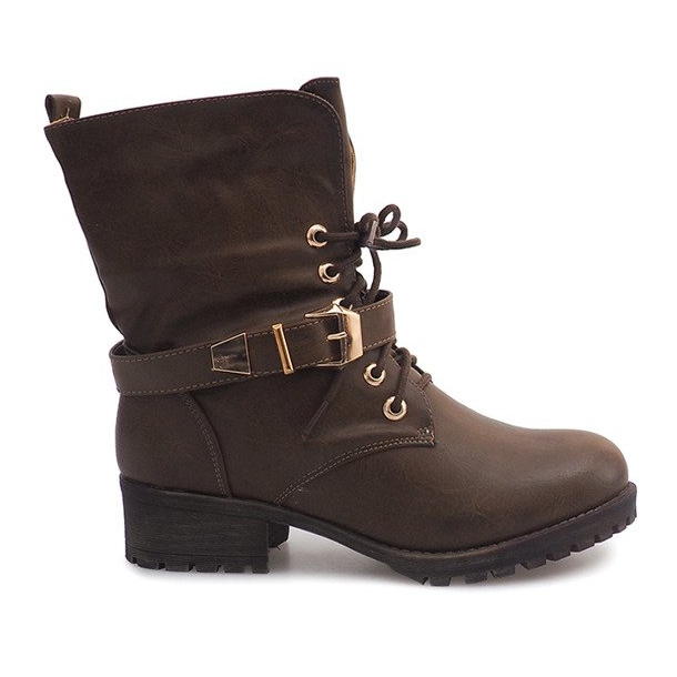 Workery 6616 Khaki csizma zöld