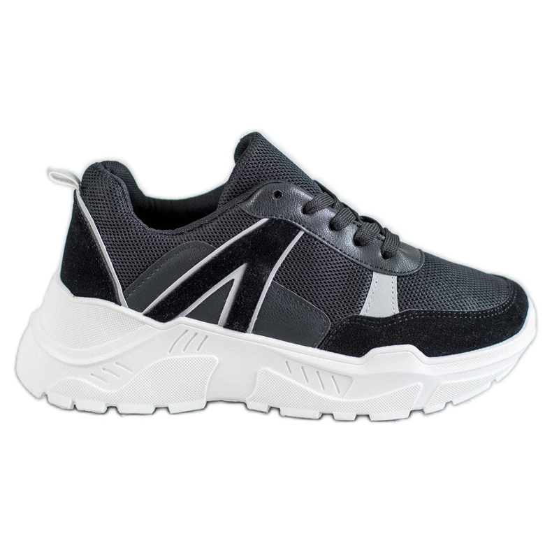 SHELOVET Kötve Lábbeli A Platformon fekete