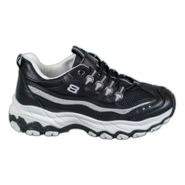 Yes Mile Cipők csillogással fekete Yes Mile Cipők csillogással fekete