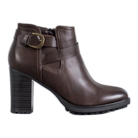 Super Mode Stílusos csizma egy poszton barna