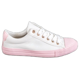 EXQUILY Színes cipők fehér