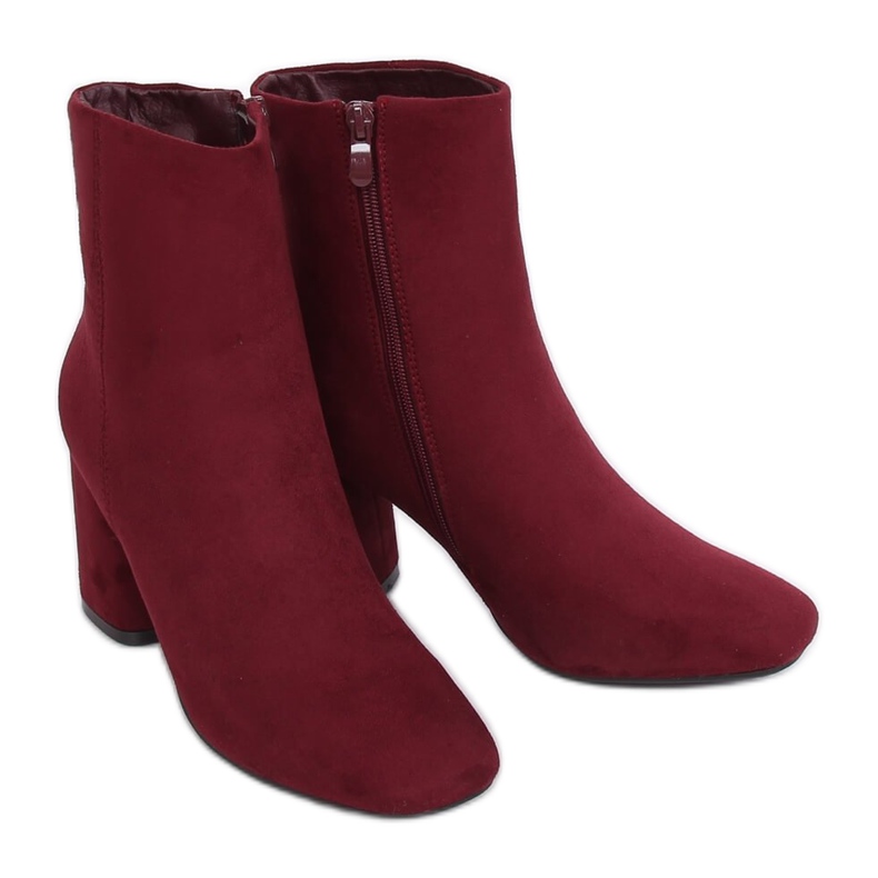Maroon 3486 Wine Red magas sarkú cipő piros