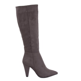 Szürke Klasszikus magassarkú 8677 Szürke