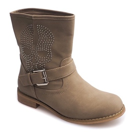 Saszki Czacha Boots 8991 Khaki sokszínű zöld