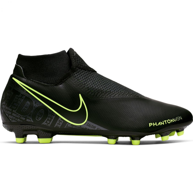 Nike Phantom Vsn Academy Df FG / MG M AO3258-007 futballcipő fekete fekete