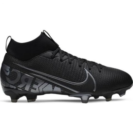 Nike Mercurial Superfly 7 Academy FG / MG Jr AT8120-001 futballcipő fekete fekete