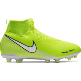 Nike Phantom Vsn Academy Df FG / MG Jr AO3287-717 futballcipő sárga sárga